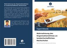 Capa do livro de Wahrnehmung des Organisationsklimas an landwirtschaftlichen Hochschulen 