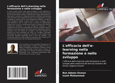 Couverture de L'efficacia dell'e-learning nella formazione e nello sviluppo