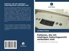 Capa do livro de Faktoren, die mit niedrigem Geburtsgewicht verbunden sind 