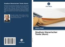 Studium literarischer Texte (Kurs) kitap kapağı