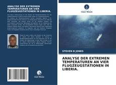 Portada del libro de ANALYSE DER EXTREMEN TEMPERATUREN AN VIER FLUGZEUGSTATIONEN IN LIBERIA.