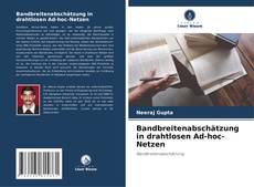 Bandbreitenabschätzung in drahtlosen Ad-hoc-Netzen kitap kapağı