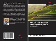 Portada del libro de CERED and its rural development policy.