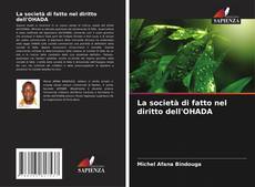 Capa do livro de La società di fatto nel diritto dell'OHADA 