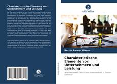 Charakteristische Elemente von Unternehmern und Leistung kitap kapağı