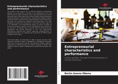 Обложка Entrepreneurial characteristics and performance