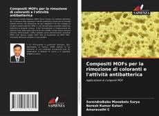 Capa do livro de Compositi MOFs per la rimozione di coloranti e l'attività antibatterica 