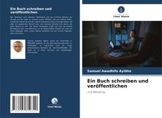 Ein Buch schreiben und veröffentlichen kitap kapağı