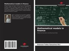 Обложка Mathematical models in finance