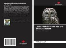 Cameroonian criminal law and witchcraft kitap kapağı