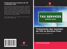 Portada del libro de Tratamento das isenções de IVA no Burkina Faso