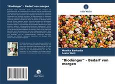 "Biodünger" - Bedarf von morgen kitap kapağı