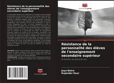 Buchcover von Résistance de la personnalité des élèves de l'enseignement secondaire supérieur