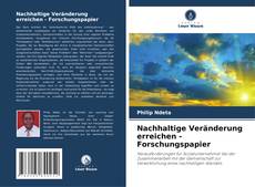 Bookcover of Nachhaltige Veränderung erreichen - Forschungspapier