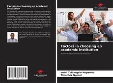 Borítókép a  Factors in choosing an academic institution - hoz
