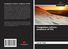 Bookcover of Congolese culture: evidence of life