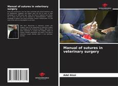 Capa do livro de Manual of sutures in veterinary surgery 