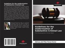 Capa do livro de Guidelines for the modernization of Substantive Criminal Law 