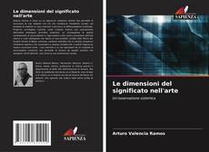 Couverture de Le dimensioni del significato nell'arte