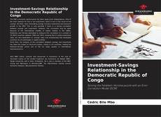 Capa do livro de Investment-Savings Relationship in the Democratic Republic of Congo 