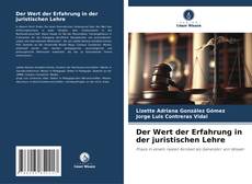 Buchcover von Der Wert der Erfahrung in der juristischen Lehre