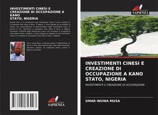 Couverture de INVESTIMENTI CINESI E CREAZIONE DI OCCUPAZIONE A KANO STATO, NIGERIA