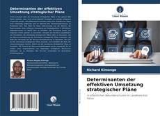 Copertina di Determinanten der effektiven Umsetzung strategischer Pläne
