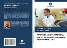 Обложка VERGLEICH VON ULTRASCHALL UND CT BEI AKUTEM STUMPFEM ABDOMINALTRAUMA