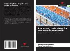 Обложка Processing technology for zinc clinker production