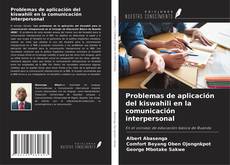 Capa do livro de Problemas de aplicación del kiswahili en la comunicación interpersonal 