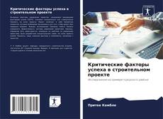 Copertina di Критические факторы успеха в строительном проекте