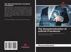 Capa do livro de The Dematerialisation of Judicial Procedures 