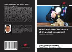 Обложка Public investment and quality of life project management