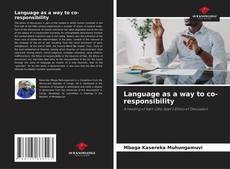 Capa do livro de Language as a way to co-responsibility 