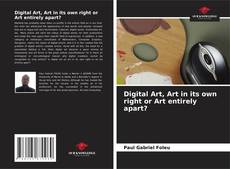 Buchcover von Digital Art, Art in its own right or Art entirely apart?