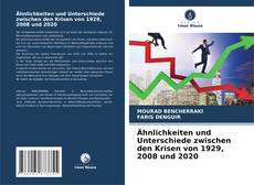 Capa do livro de Ähnlichkeiten und Unterschiede zwischen den Krisen von 1929, 2008 und 2020 