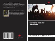 Carrier's liability insurance kitap kapağı