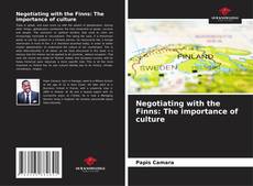 Negotiating with the Finns: The importance of culture kitap kapağı