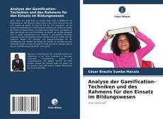 Buchcover von Analyse der Gamification-Techniken und des Rahmens für den Einsatz im Bildungswesen
