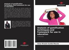 Buchcover von Analysis of gamification techniques and framework for use in education
