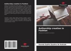 Buchcover von Authorship creation in Fashion