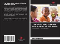 Обложка The World Bank and the Learning for All Document