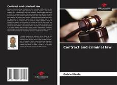 Capa do livro de Contract and criminal law 