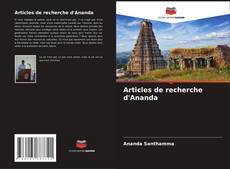 Обложка Articles de recherche d'Ananda