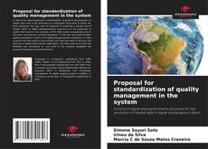 Bookcover of Proposal for standardization of quality management in the system