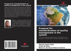 Capa do livro de Proposal for standardization of quality management in the system 