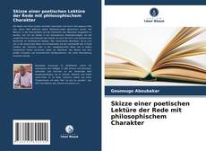 Skizze einer poetischen Lektüre der Rede mit philosophischem Charakter kitap kapağı