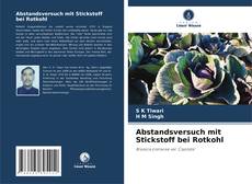 Bookcover of Abstandsversuch mit Stickstoff bei Rotkohl