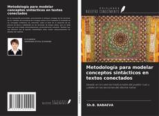 Capa do livro de Metodología para modelar conceptos sintácticos en textos conectados 