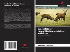 Portada del libro de Evaluation of humanitarian medicine activities